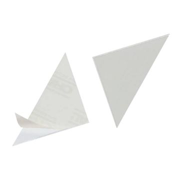 Tasche adesive DURABLE CORNERFIX triangolari polipropilene trasparente 75x75mm conf. 100 - 828119