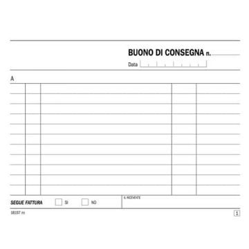 Blocco buoni di consegna flex 11,5x16,5 cm - 50x2 copie autoricalcanti 161570000