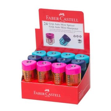 FABER-CASTELL TEMPERAMATITE 1 FORO MINI TRIANGOLARE CON SERBATOIO FABER CASTELL