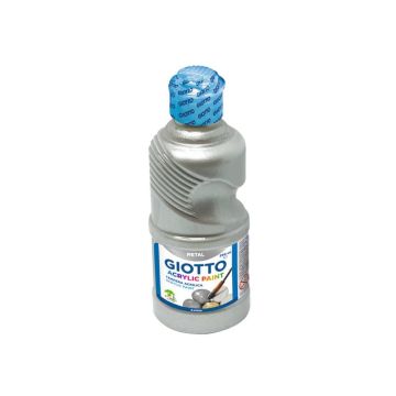 Tempere a base acrilica GIOTTO Acrylic Paint flacone 250 ml argento 53390000