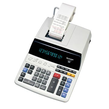 SHARP Calcolatrice scrivente EL 2607V 12 cifre, 2 colori di stampa