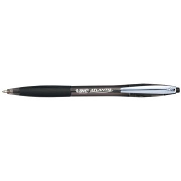 Penna a sfera a scatto BIC Atlantis Soft M 1 mm nero 902133