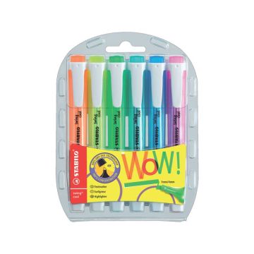 Evidenziatore Stabilo Swing® Cool 1-4 mm - assortiti fluo - conf. 6 pezzi - 275/6-3