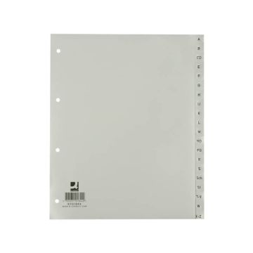 Divisori alfabetici Q-Connect A-Z 24,5x29,7 cm grigio 20 pagine KF01844