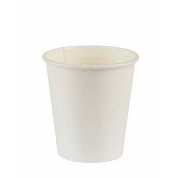 Bicchiere caffè in cartoncino Le Nappage 12 cl senza plastica conf. 50 pz bianco 61171RC