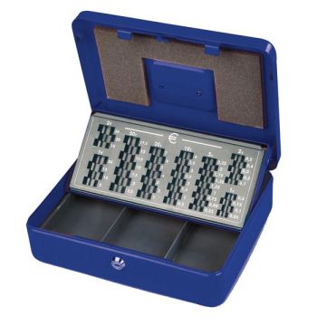 METALPLUS CASSETTA PORTAVALORI EUROPA 30X24X9CM BLU