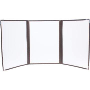 SECURIT Set 3 Porta Menu' Crystal BR3 TRIPLO (per 6 FOGLI A4)