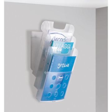 TECNOSTYL SET 3 VASCHETTE PORTARIVISTE A4 DA PARETE STK3