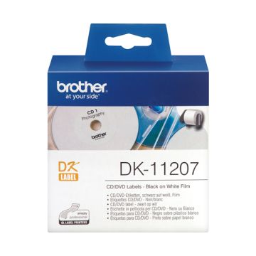 BROTHER ROTOLO 100 ETICHETTE CD DIAM.58MM NERO/BIANCO IN CARTA