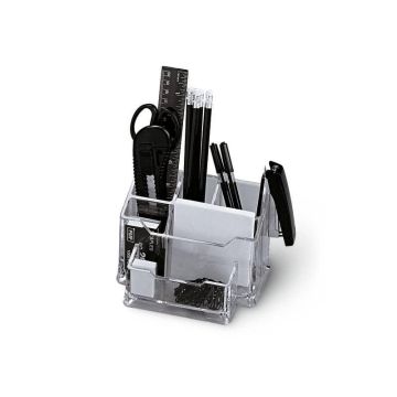 Portaoggetti da tavolo Plexy Niji trasparente/nero 5474