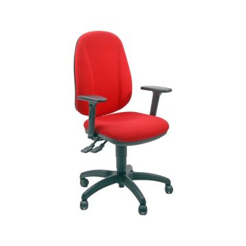 Sedia operativa girevole Unisit Giano GIGI Eco Smart rivestimento PPL rosso - braccioli inclusi - GIGI/BR3D/ER