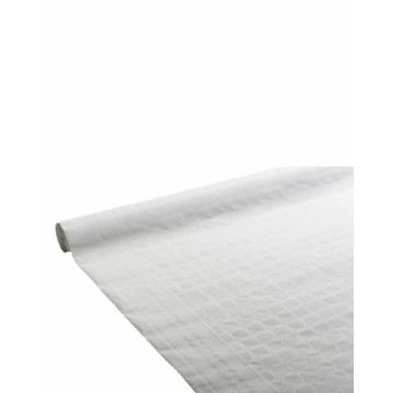 Tovaglia a rotolo Le Nappage 1x10 m in carta damascata bianca 7001