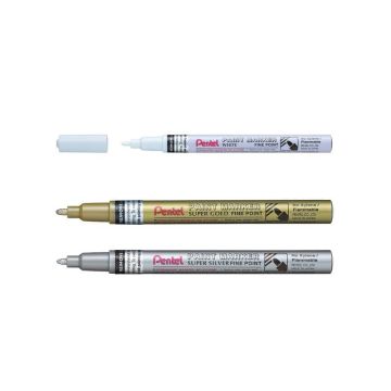 Marcatore a vernice Pentel Paint Marker MSP10 2.9 mm argento MSP10-Z
