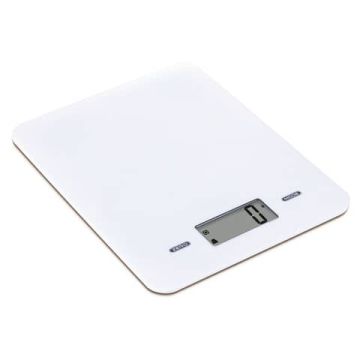 Bilancia da cucina ad alta precisione Melchioni Family Slimmy con display LCD bianca - 5 Kg - 118210027