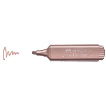 Evidenziatore Textliner 46 tratto 1-2-5 mm Faber-Castell metallic rose - 154626
