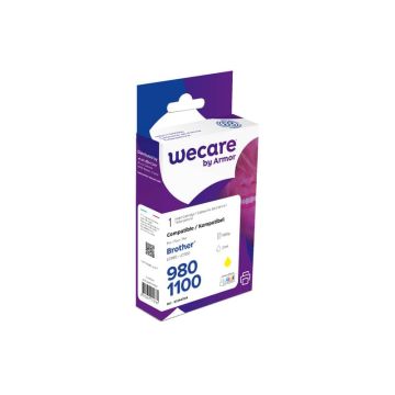 Cartuccia inkjet WECARE compatibile con Brother LC-1100Y - giallo K12447W4