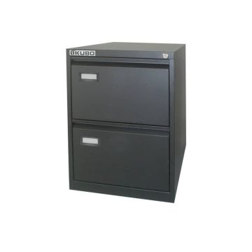 Classificatore per cartelle sospese KUBO 2 cassetti 46x62x70 cm nero 4102