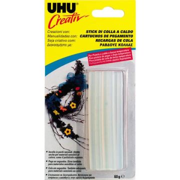 Stick colla a caldo Uhu 7 mm Conf. 15 pezzi - D1522