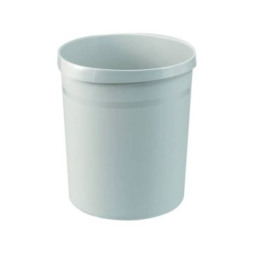 Cestino gettacarte GRIP 18L HAN in polipropilene con 2 impugnature grigio chiaro - 18190-11