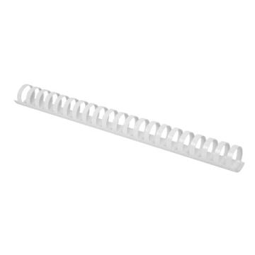 Spirali in PVC per rilegatura Q-Connect 22 mm - colore bianco - conf. 50 pezzi - KF32117