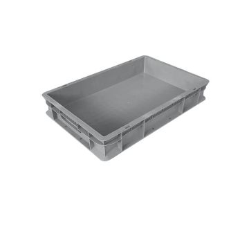 Cassa di movimentazione in PPL Viso 40x60x10 cm grigio E6412