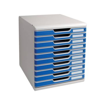 Cassettiera Exacompta grigio/blu 302003D
