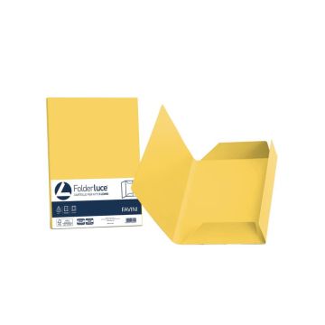 Cartellina 3 lembi Favini FOLDER 3L Luce&Acqua 200 g/m² 24,5x34,5cm giallo sole 53 conf.25 - A50B434