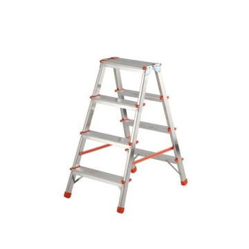Sgabello doppio Stylo in alluminio Gierre 3 gradini + piano - 0.44xH.0.83 m BA220