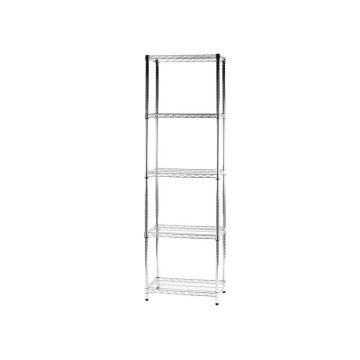 Scaffale cinque ripiani d'acciaio cromato Serena Group Archimede 60x35xH.200 cm - 5X356020