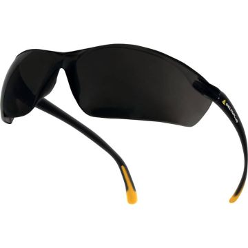 Occhiali Meya monoblocco Delta Plus policarbonato terminali in PVC antiscivolo fume' - MEIAFU