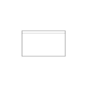 Buste adesive sul retro - DL trasparente - 228x120 mm Methodo 100 pz X100001