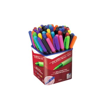 Penna a sfera TRATTO 1Uno Grip 1 mm assortiti barattolo da 60 - 812500
