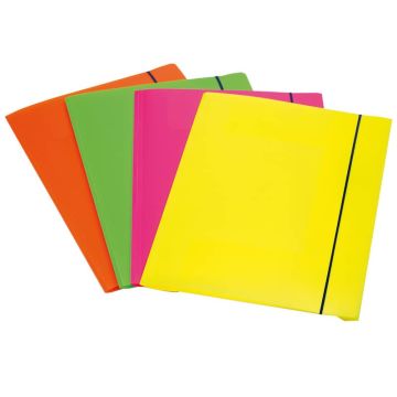 Cartella 3 lembi Shocking File conf. 4 pezzi ass. fluo - 1028001
