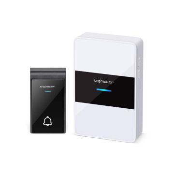 Kit campanello digitale wireless DC bianco, nero Aigostar 11x7xH.2,6/7,2x4x2 cm - 197957