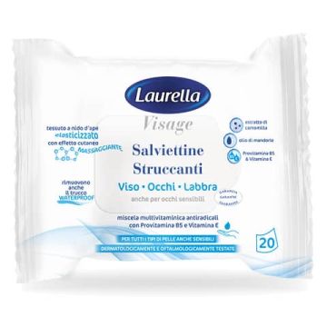 Salviettina umidificata struccante - Laurella conf. 20 pezzi - 00500NW.1