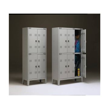 Spogliatoio sovrapposto Tecnical 2 a 4 posti acciaio 7/10 monoblocco B2+2