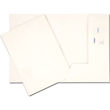 Cartelline a 2 lembi 4Mat A4 in bindakote 250 g/m² con alloggio biglietti da visita cf. da 10 pz - 3740