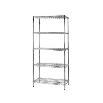 Scaffale cinque ripiani d'acciaio cromato Serena Group Archimede 90x60xH.200 cm - 5X609020