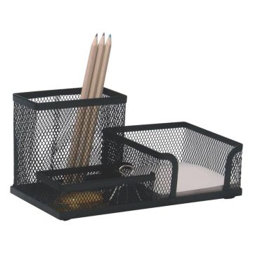 Portaoggetti Q-Connect 10,3x9,8x20,5 cm nero medio KF16572