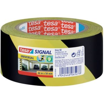 Segnaletica tesa nastro adesivo B/R in OPP con adesivo acrilico 50mm x 66m giallo-nero - 58133-00000-00