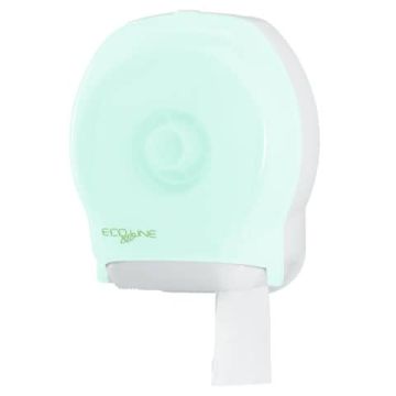 Mini distributore di carta igienica QTS Jumbo Ecoline Beeo 22,5x12,5x27 cm verde opalino - E-TO/2S-S