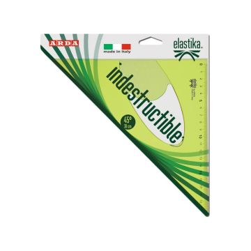 Squadra ARDA Linea Elastika plastica flessibile verde trasparente 45° cm 30 EL4530