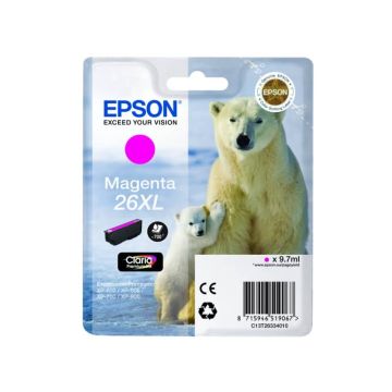 Cartuccia inkjet alta capacità Orso polare 26XL Epson magenta C13T26334012