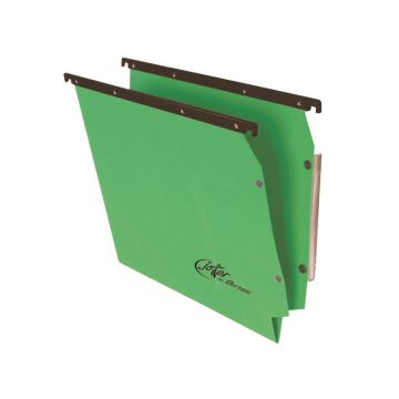 Cartelle sospese laterali per armadi Linea Joker 33 cm fondo V - verde conf. 25 pezzi - 414F LINK - A6