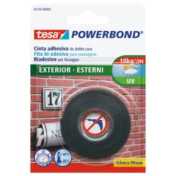 Nastro biadesivo per esterni Tesa 19 mm x 5 m 55751-00002-02