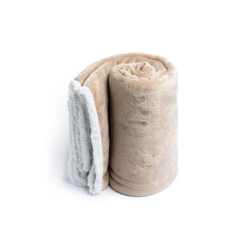 Coperta fleece e sherpa Liriope - beige/bianco 1403013