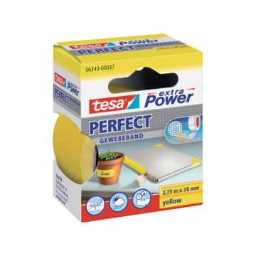 Nastro in tela plastificato XP Perfect 38 mm x 2,75 m Tesa giallo 56343-00037-03