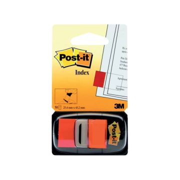 Segnapagina removibili Post-it Index Medium con dispenser arancione arancione 50 segnapagina - 680-4