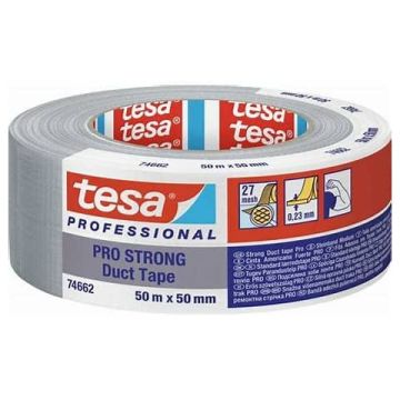 Nastro americano forte Tesa Pro Strong riparazioni interne e esterne - 50 mm x 50 m grigio - 74662-00003-01