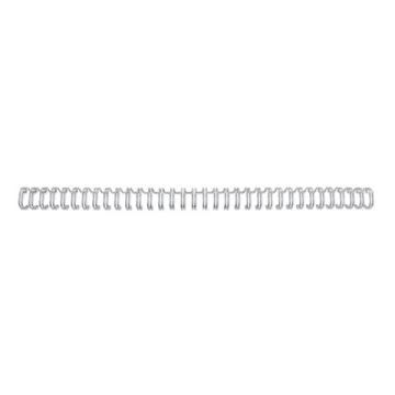 Spitali metalliche a 34 anelli GBC WireBind 8mm A4 argento RG810597